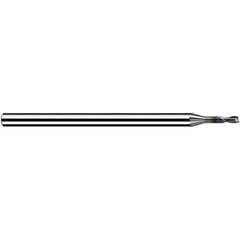 Fraisa - 1.5mm, 1.8mm LOC, 50mm OAL, 2 Flute Solid Carbide Square End Mill - USA Tool & Supply