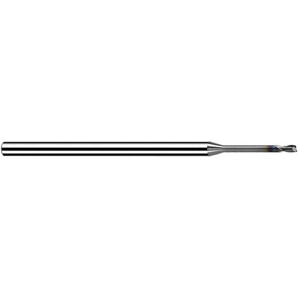 Fraisa - 1mm, 1.2mm LOC, 50mm OAL, 2 Flute Solid Carbide Square End Mill - USA Tool & Supply