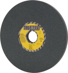 Tru-Maxx - 8" Diam x 1-1/4" Hole x 1/2" Thick, I Hardness, 100 Grit Surface Grinding Wheel - Silicon Carbide, Type 1, Fine Grade, 3,600 Max RPM, Vitrified Bond, No Recess - USA Tool & Supply