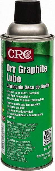 CRC - 16 oz Aerosol Dry Film/Graphite Lubricant - Dark Gray, 850°F Max - USA Tool & Supply