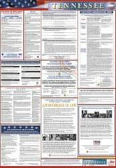 NMC - 27" Wide x 39" High Laminated Paper Labor Law Information Poster - Tennessee Jurisdiction, Spanish - USA Tool & Supply