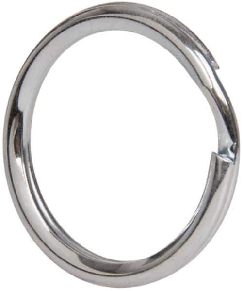 Made in USA - 0.802" ID, 0.97" OD, 0.11" Thick, Split Ring - Grade 2 Spring Steel, Zinc-Plated Finish - USA Tool & Supply