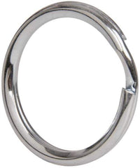 Made in USA - 0.802" ID, 0.97" OD, 0.11" Thick, Split Ring - Grade 2 Spring Steel, Zinc-Plated Finish - USA Tool & Supply