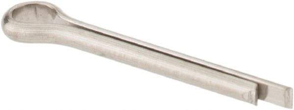 Made in USA - 1/16" Diam x 1/2" Long Extended Prong Cotter Pin - Grade 18-8, Uncoated, Stainless Steel - USA Tool & Supply