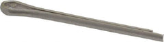 Made in USA - 1/16" Diam x 3/4" Long Extended Prong Cotter Pin - Grade 18-8, Uncoated, Stainless Steel - USA Tool & Supply