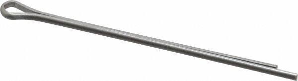 Made in USA - 1/16" Diam x 1-1/2" Long Extended Prong Cotter Pin - Grade 18-8, Uncoated, Stainless Steel - USA Tool & Supply