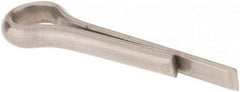 Made in USA - 3/32" Diam x 1/2" Long Extended Prong Cotter Pin - Grade 18-8, Uncoated, Stainless Steel - USA Tool & Supply