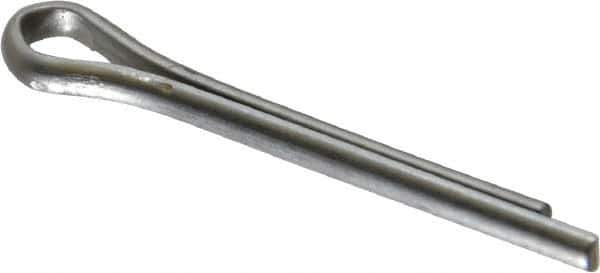 Made in USA - 3/32" Diam x 3/4" Long Extended Prong Cotter Pin - Grade 18-8, Uncoated, Stainless Steel - USA Tool & Supply