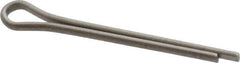 Made in USA - 3/32" Diam x 1" Long Extended Prong Cotter Pin - Grade 18-8, Uncoated, Stainless Steel - USA Tool & Supply