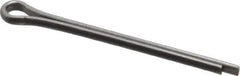 Made in USA - 3/32" Diam x 1-1/4" Long Extended Prong Cotter Pin - Grade 18-8, Uncoated, Stainless Steel - USA Tool & Supply