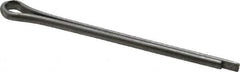 Made in USA - 3/32" Diam x 1-1/2" Long Extended Prong Cotter Pin - Grade 18-8, Uncoated, Stainless Steel - USA Tool & Supply