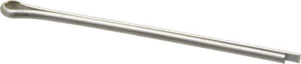 Made in USA - 3/32" Diam x 2" Long Extended Prong Cotter Pin - Grade 18-8, Uncoated, Stainless Steel - USA Tool & Supply