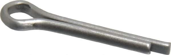 Made in USA - 1/8" Diam x 3/4" Long Extended Prong Cotter Pin - Grade 18-8, Uncoated, Stainless Steel - USA Tool & Supply