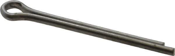 Made in USA - 1/8" Diam x 1-1/2" Long Extended Prong Cotter Pin - Grade 18-8, Uncoated, Stainless Steel - USA Tool & Supply