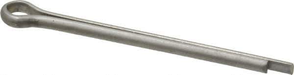 Made in USA - 1/8" Diam x 1-3/4" Long Extended Prong Cotter Pin - Grade 18-8, Uncoated, Stainless Steel - USA Tool & Supply