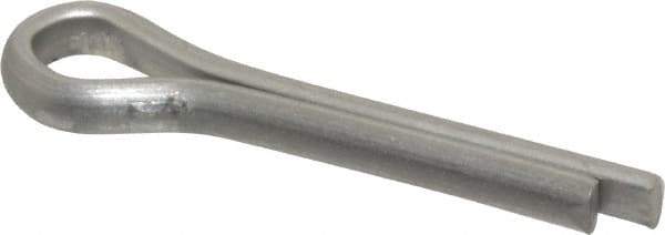 Made in USA - 5/32" Diam x 3/4" Long Extended Prong Cotter Pin - Grade 18-8, Uncoated, Stainless Steel - USA Tool & Supply