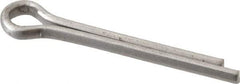 Made in USA - 5/32" Diam x 1-1/4" Long Extended Prong Cotter Pin - Grade 18-8, Uncoated, Stainless Steel - USA Tool & Supply