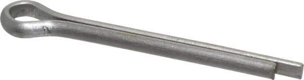 Made in USA - 5/32" Diam x 1-1/2" Long Extended Prong Cotter Pin - Grade 18-8, Uncoated, Stainless Steel - USA Tool & Supply