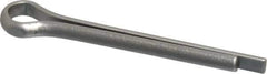 Made in USA - 3/16" Diam x 1-1/2" Long Extended Prong Cotter Pin - Grade 18-8, Uncoated, Stainless Steel - USA Tool & Supply