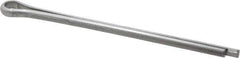 Made in USA - 3/16" Diam x 3" Long Extended Prong Cotter Pin - Grade 18-8, Uncoated, Stainless Steel - USA Tool & Supply