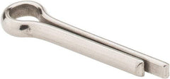 Made in USA - 1/4" Diam x 1-1/4" Long Extended Prong Cotter Pin - Grade 18-8, Uncoated, Stainless Steel - USA Tool & Supply