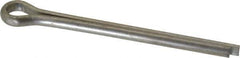 Made in USA - 1/4" Diam x 3" Long Extended Prong Cotter Pin - Grade 18-8, Uncoated, Stainless Steel - USA Tool & Supply