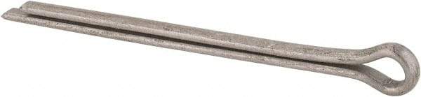 Made in USA - 1/4" Diam x 4" Long Extended Prong Cotter Pin - Grade 18-8, Uncoated, Stainless Steel - USA Tool & Supply