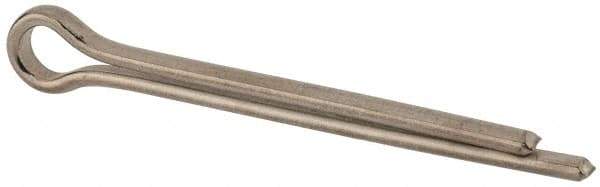 Made in USA - 3/8" Diam x 4" Long Extended Prong Cotter Pin - Grade 18-8, Uncoated, Stainless Steel - USA Tool & Supply