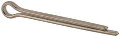 Made in USA - 3/8" Diam x 4" Long Extended Prong Cotter Pin - Grade 18-8, Uncoated, Stainless Steel - USA Tool & Supply