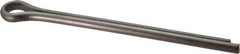 Made in USA - 3/8" Diam x 5" Long Extended Prong Cotter Pin - Grade 18-8, Uncoated, Stainless Steel - USA Tool & Supply