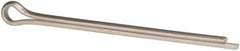 Made in USA - 3/8" Diam x 6" Long Extended Prong Cotter Pin - Grade 18-8, Uncoated, Stainless Steel - USA Tool & Supply