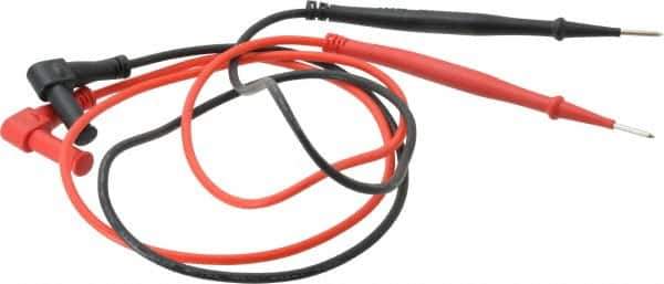 Ideal - Black/Red Electrical Test Equipment Leads - Use with Vol-Con Elite Voltage & Continuity Testers - USA Tool & Supply