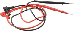 Ideal - Black/Red Electrical Test Equipment Leads - Use with Vol-Con Elite Voltage & Continuity Testers - USA Tool & Supply