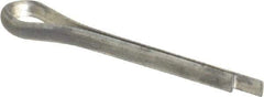 Made in USA - 1/16" Diam x 1/2" Long Extended Prong Cotter Pin - Grade 2, Zinc-Plated, Steel - USA Tool & Supply