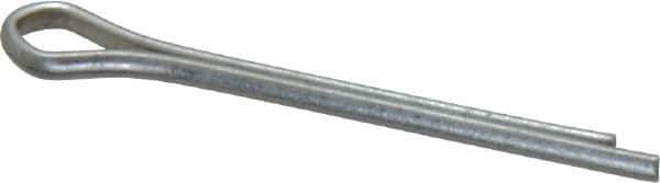 Made in USA - 1/16" Diam x 3/4" Long Extended Prong Cotter Pin - Grade 2, Zinc-Plated, Steel - USA Tool & Supply