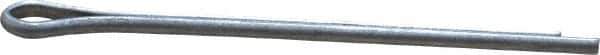 Made in USA - 1/16" Diam x 1-1/4" Long Extended Prong Cotter Pin - Grade 2, Zinc-Plated, Steel - USA Tool & Supply