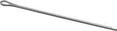 Made in USA - 1/16" Diam x 2" Long Extended Prong Cotter Pin - Grade 2, Zinc-Plated, Steel - USA Tool & Supply