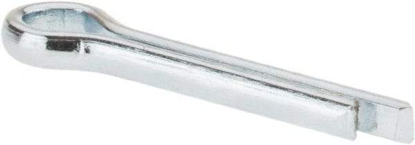 Made in USA - 3/32" Diam x 1/2" Long Extended Prong Cotter Pin - Grade 2, Zinc-Plated, Steel - USA Tool & Supply