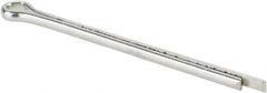 Made in USA - 3/32" Diam x 1-3/4" Long Extended Prong Cotter Pin - Grade 2, Zinc-Plated, Steel - USA Tool & Supply