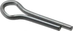 Made in USA - 1/8" Diam x 1/2" Long Extended Prong Cotter Pin - Grade 2, Zinc-Plated, Steel - USA Tool & Supply