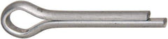 Made in USA - 1/8" Diam x 3/4" Long Extended Prong Cotter Pin - Grade 2, Zinc-Plated, Steel - USA Tool & Supply