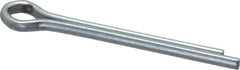 Made in USA - 1/8" Diam x 1-1/4" Long Extended Prong Cotter Pin - Grade 2, Zinc-Plated, Steel - USA Tool & Supply