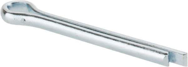 Made in USA - 5/32" Diam x 1-1/2" Long Extended Prong Cotter Pin - Grade 2, Zinc-Plated, Steel - USA Tool & Supply