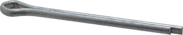 Made in USA - 5/32" Diam x 2" Long Extended Prong Cotter Pin - Grade 2, Zinc-Plated, Steel - USA Tool & Supply