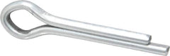 Made in USA - 3/16" Diam x 1" Long Extended Prong Cotter Pin - Grade 2, Zinc-Plated, Steel - USA Tool & Supply