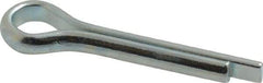 Made in USA - 1/4" Diam x 1-1/4" Long Extended Prong Cotter Pin - Grade 2, Zinc-Plated, Steel - USA Tool & Supply