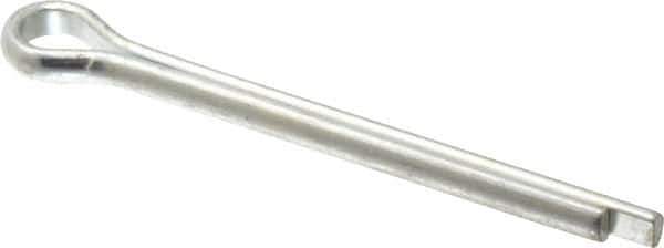 Made in USA - 3/8" Diam x 4" Long Extended Prong Cotter Pin - Grade 2, Zinc-Plated, Steel - USA Tool & Supply