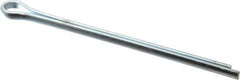 Made in USA - 3/8" Diam x 6" Long Extended Prong Cotter Pin - Grade 2, Zinc-Plated, Steel - USA Tool & Supply