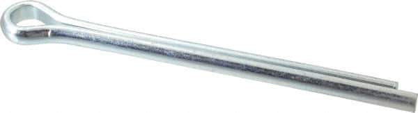 Made in USA - 1/2" Diam x 6" Long Extended Prong Cotter Pin - Grade 2, Zinc-Plated, Steel - USA Tool & Supply