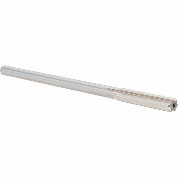 Alvord Polk - 0.317" High Speed Steel 6 Flute Chucking Reamer - Straight Flute, 0.2792" Straight Shank, 1-1/2" Flute Length, 6" OAL - USA Tool & Supply